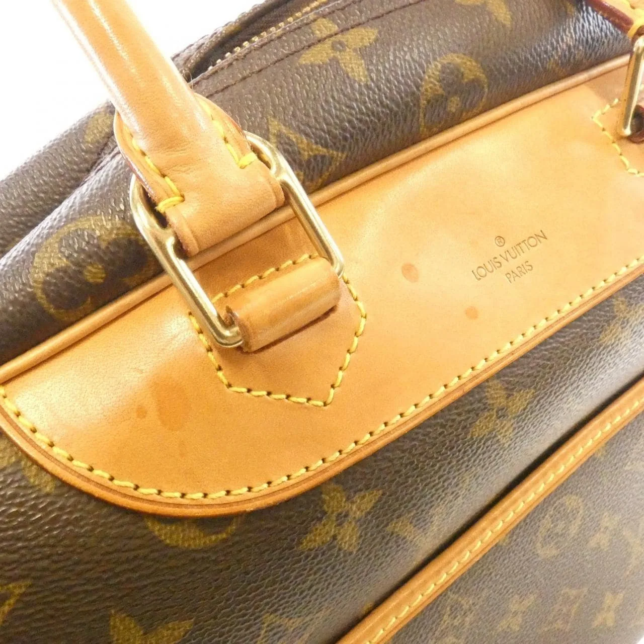 LOUIS VUITTON M47270 Handbag Monogram 黑色 Monogram 中古品B - 縮圖 4