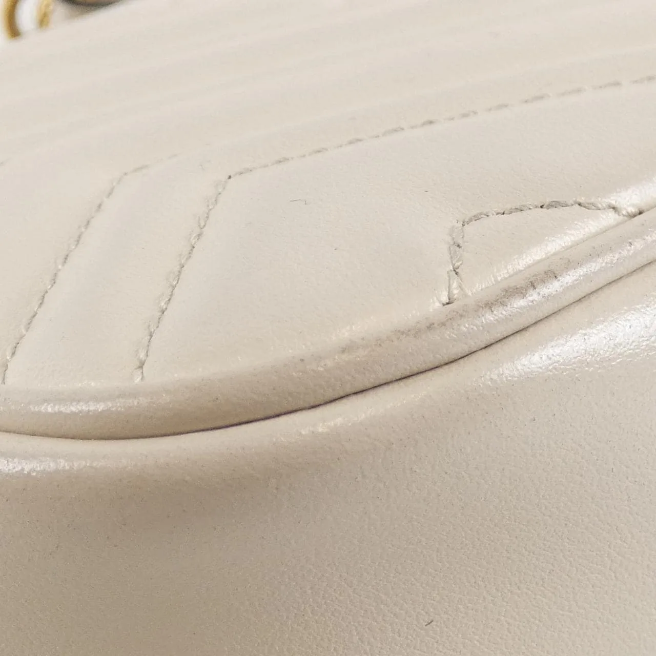 GUCCI GG Marmont 739682 AABZC 肩背包 皮革 黑色 皮革 中古品B - 縮圖 3