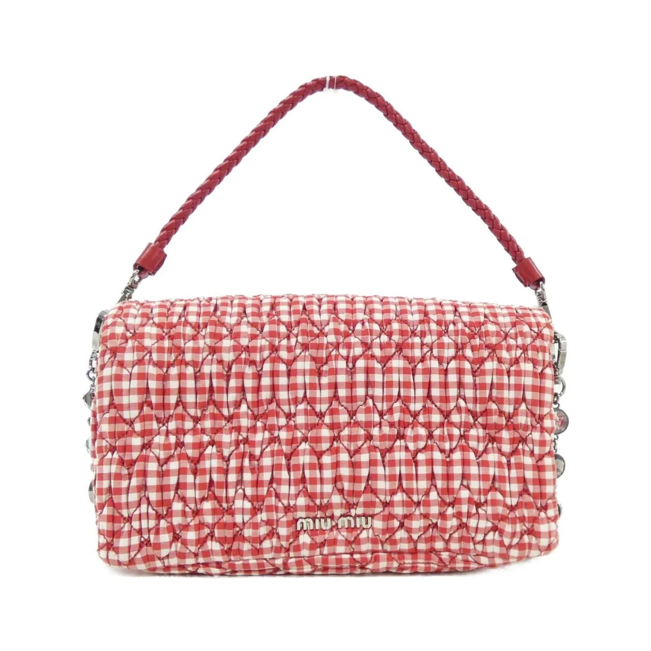 MIU MIU 5BH417 肩背包 紅色 中古品A - 縮圖 2