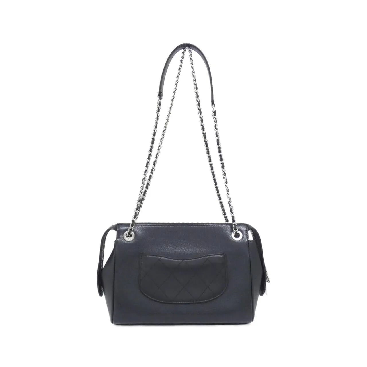 CHANEL Shoulder Caviar Leather Black Caviar Leather Rank A - Thumbnail 2