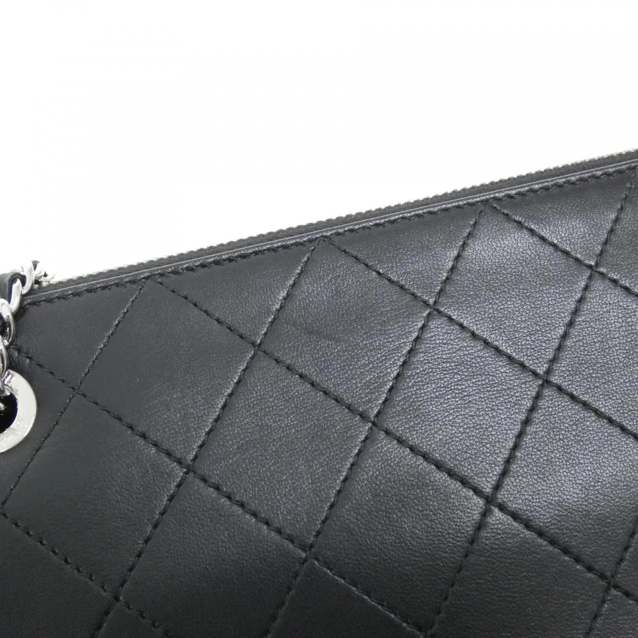 CHANEL Shoulder Caviar Leather Black Caviar Leather Rank A - Thumbnail 4