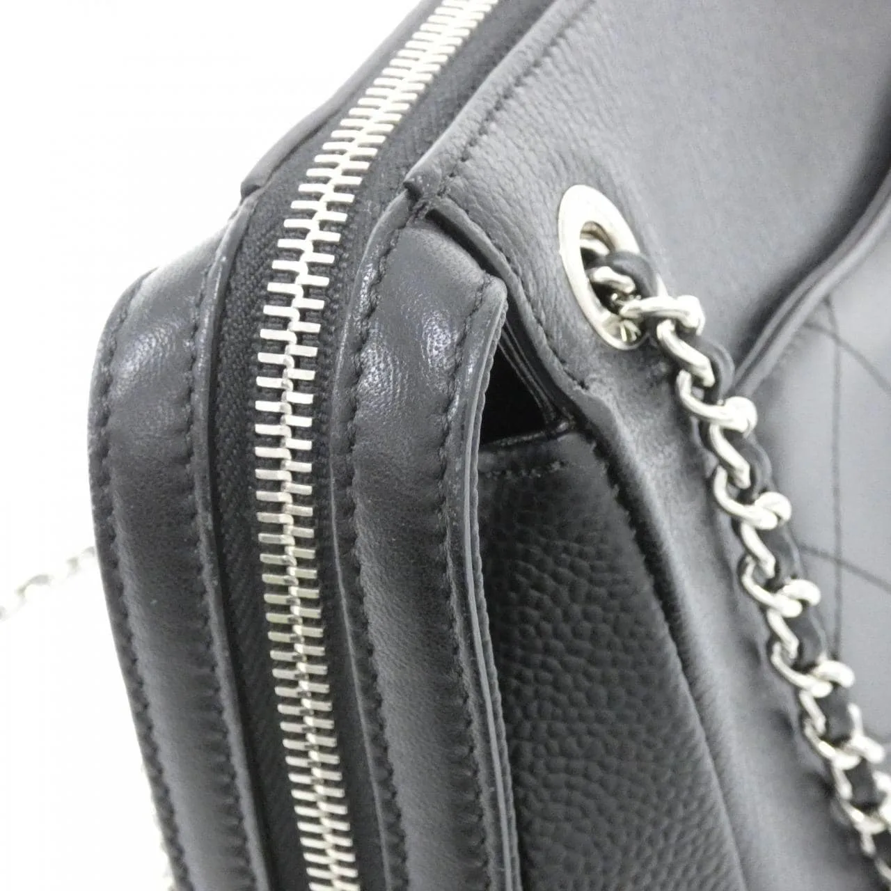 CHANEL Shoulder Caviar Leather Black Caviar Leather Rank A - Thumbnail 6
