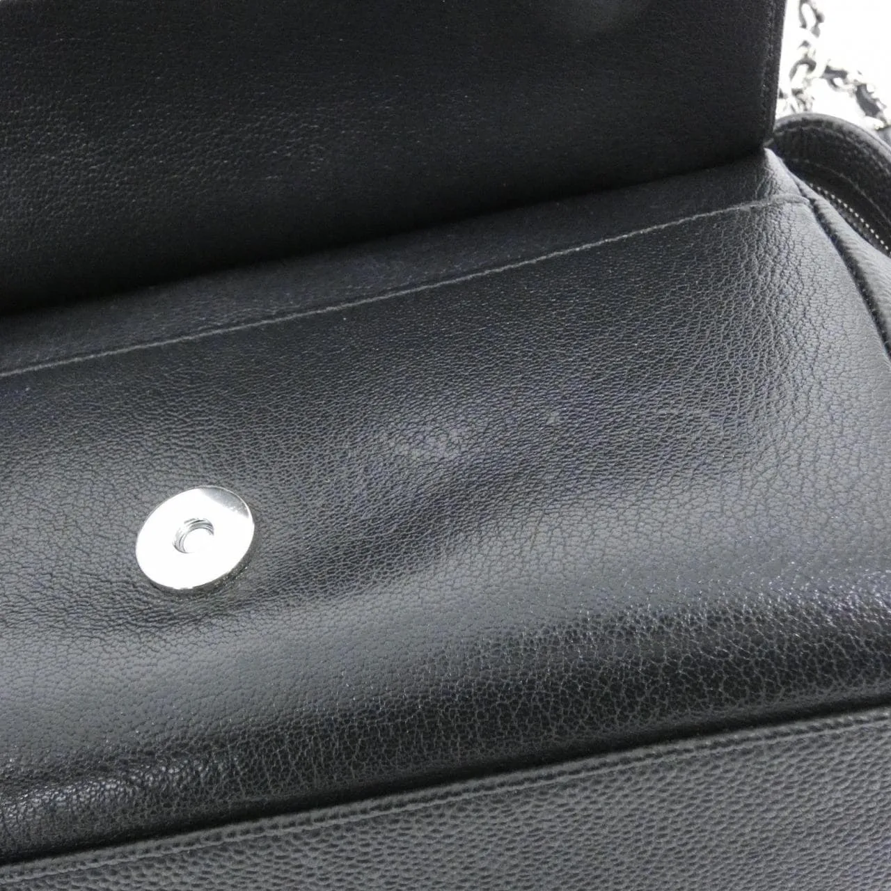 CHANEL Shoulder Caviar Leather Black Caviar Leather Rank A - Thumbnail 7