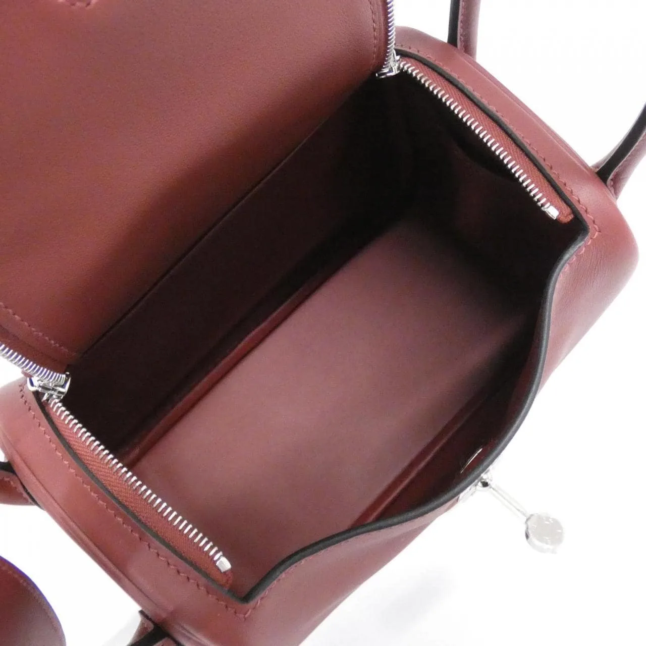 HERMES Lindy 085957CK Shoulder Swift Rouge Swift Leather Unused - Thumbnail 5