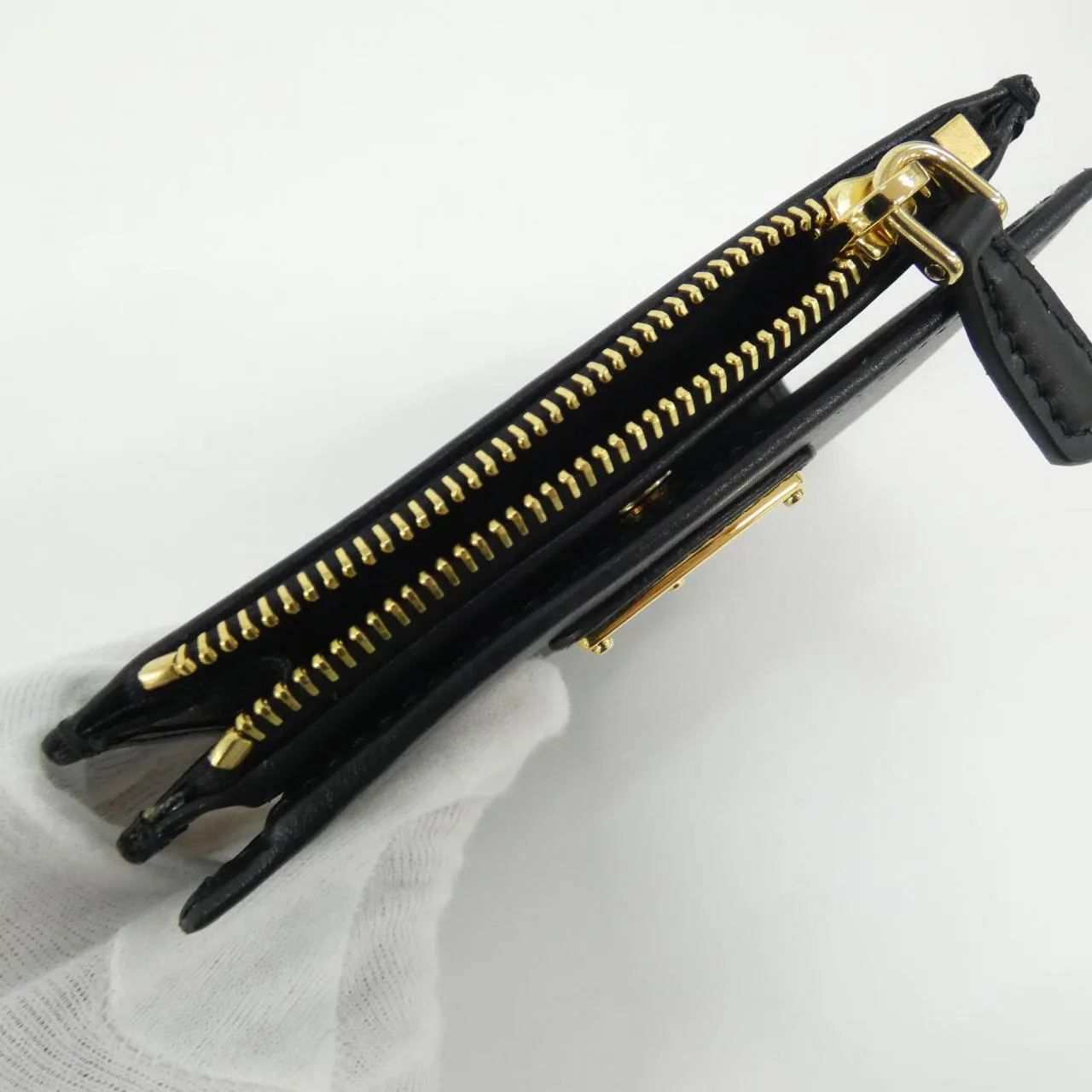 PRADA 1ML050 Wallet Black Rank A - Thumbnail 4