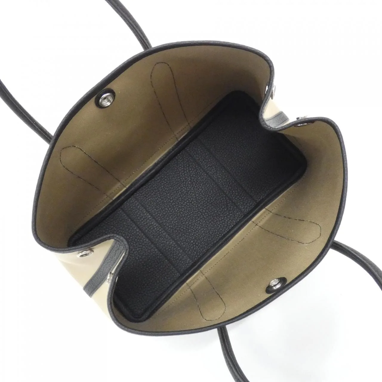 HERMES Garden Party 051551CK Tote Black Unused - Thumbnail 4