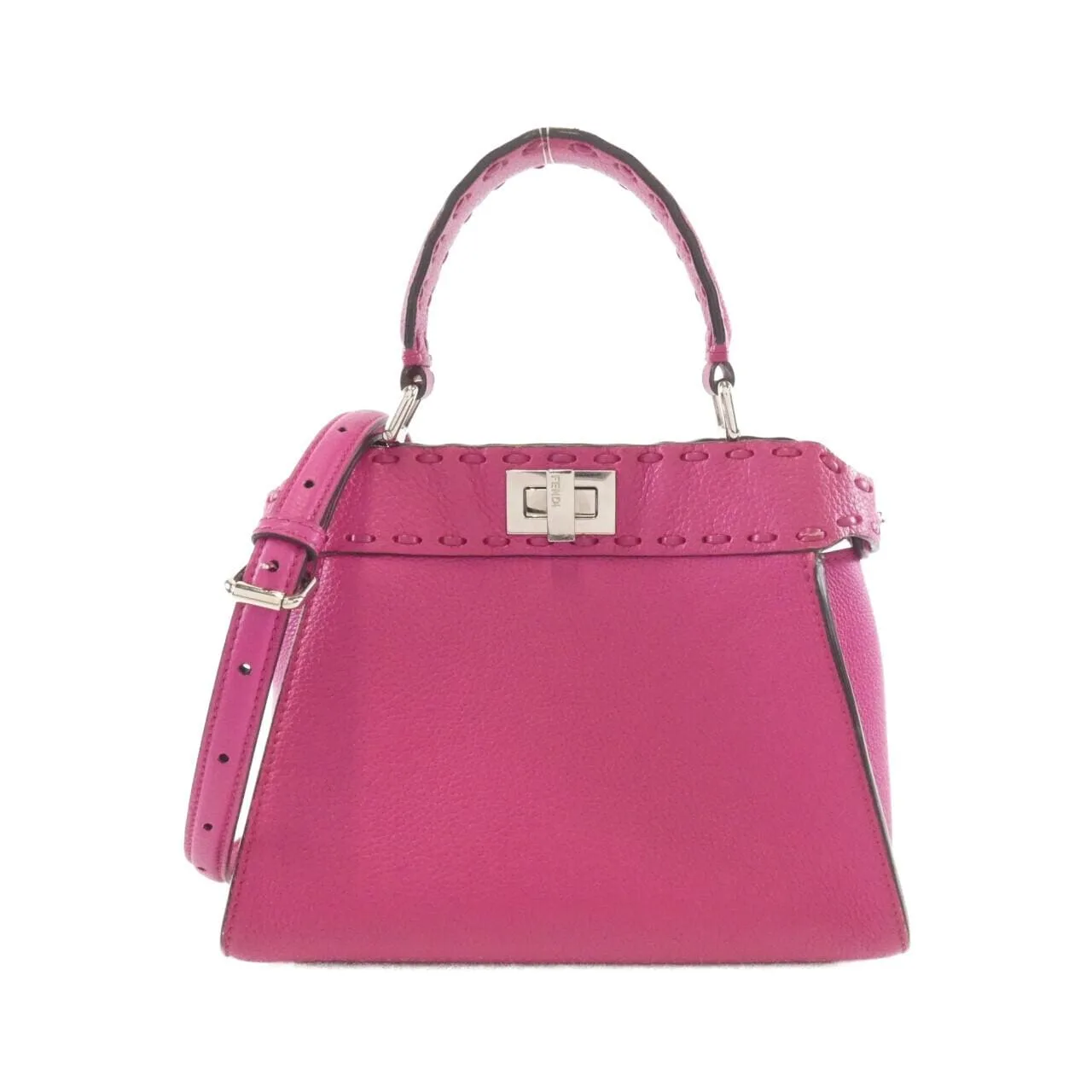 FENDI Peekaboo 8BN244 ANT2 Handbag Black