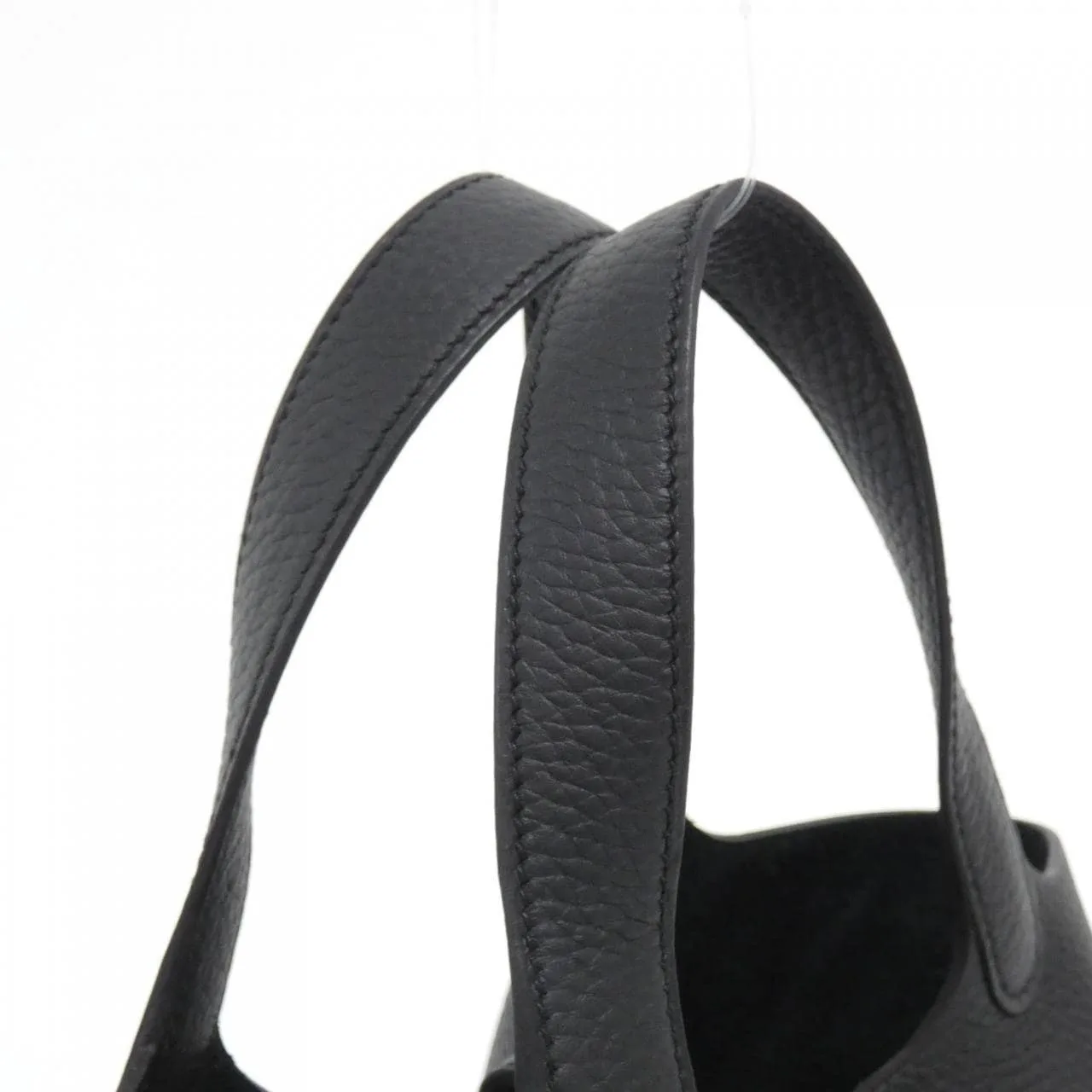 HERMES Picotin 056289CK Handbag Clemence Black Clemence Leather Unused - Thumbnail 4