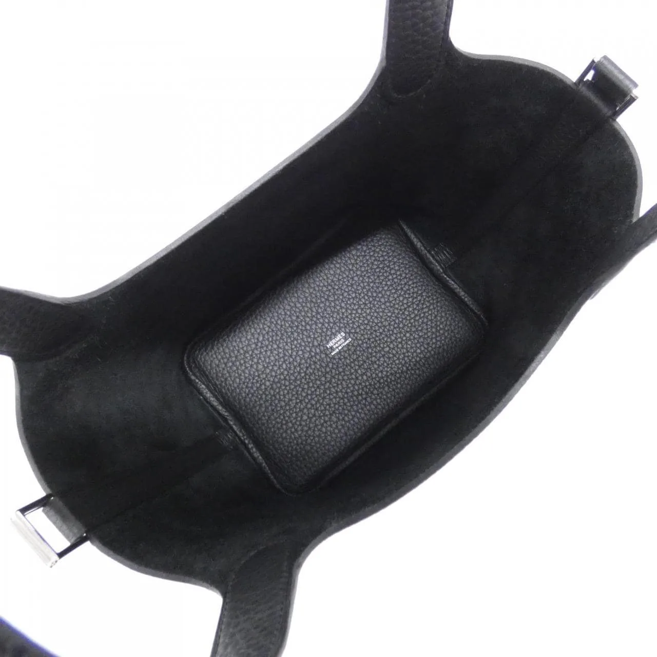 HERMES Picotin 056289CK Handbag Clemence Black Clemence Leather Unused - Thumbnail 5