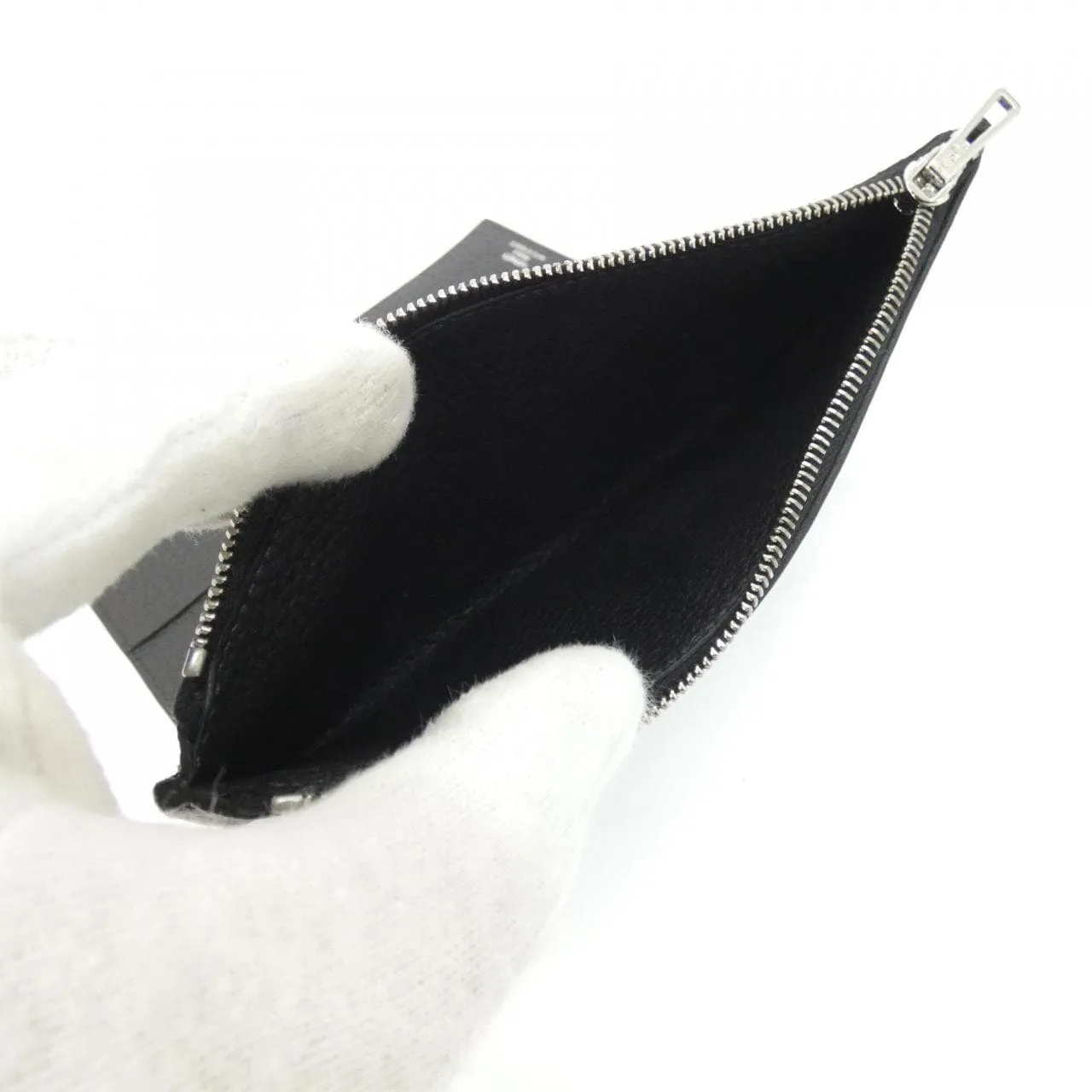 HERMES 078555CK Wallet Togo Black Togo Leather Rank A - Thumbnail 10