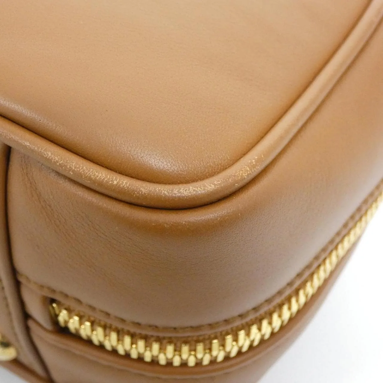 MIU MIU 5BB148 手提包 Cognac 中古品A - 縮圖 3