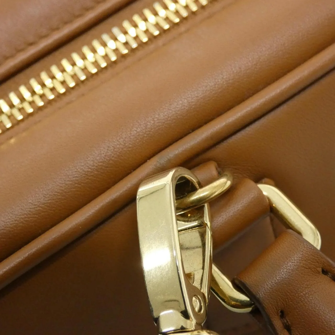 MIU MIU 5BB148 手提包 Cognac 中古品A - 縮圖 6