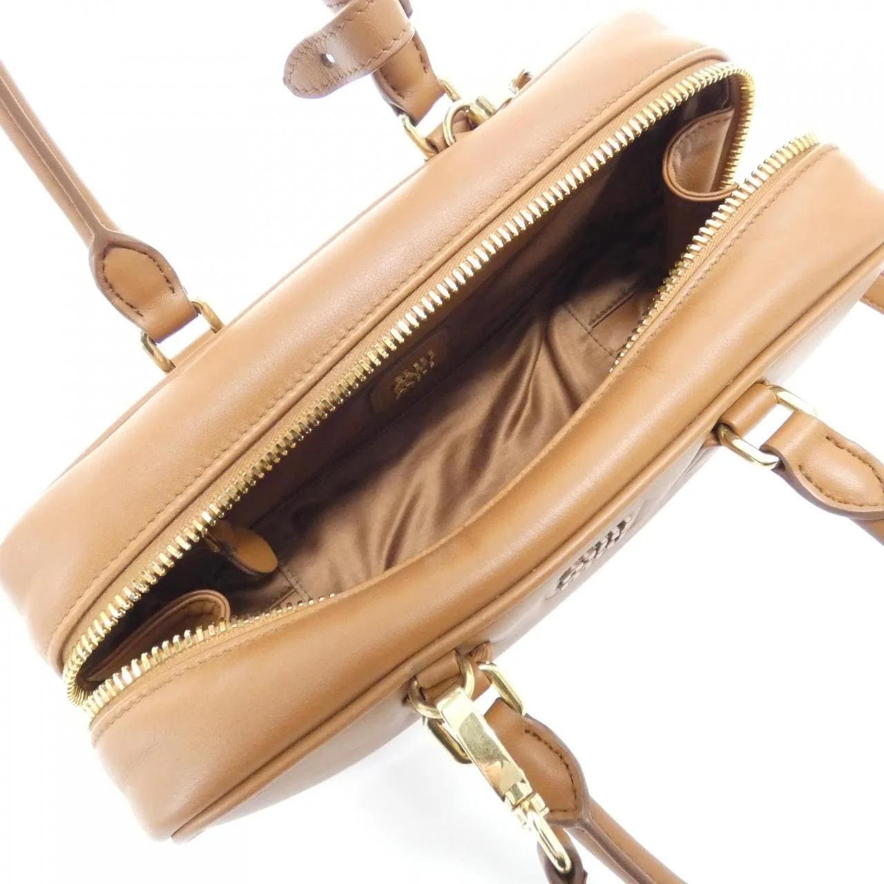 MIU MIU 5BB148 手提包 Cognac 中古品A - 縮圖 9