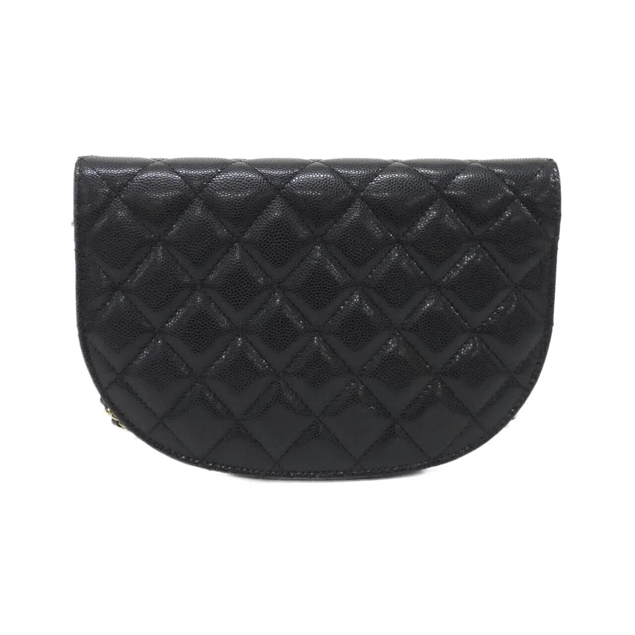 CHANEL Wallet Grained Calfskin Black Grained Calfskin Rank A - Thumbnail 2