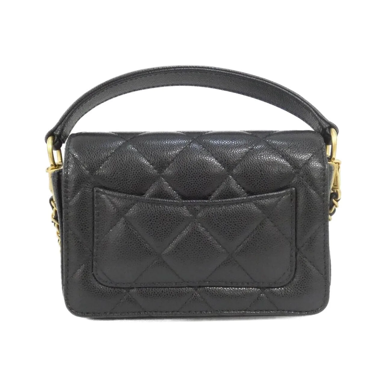 CHANEL AS5164 Handbag Grained Calfskin Black Grained Calfskin Rank A - Thumbnail 2