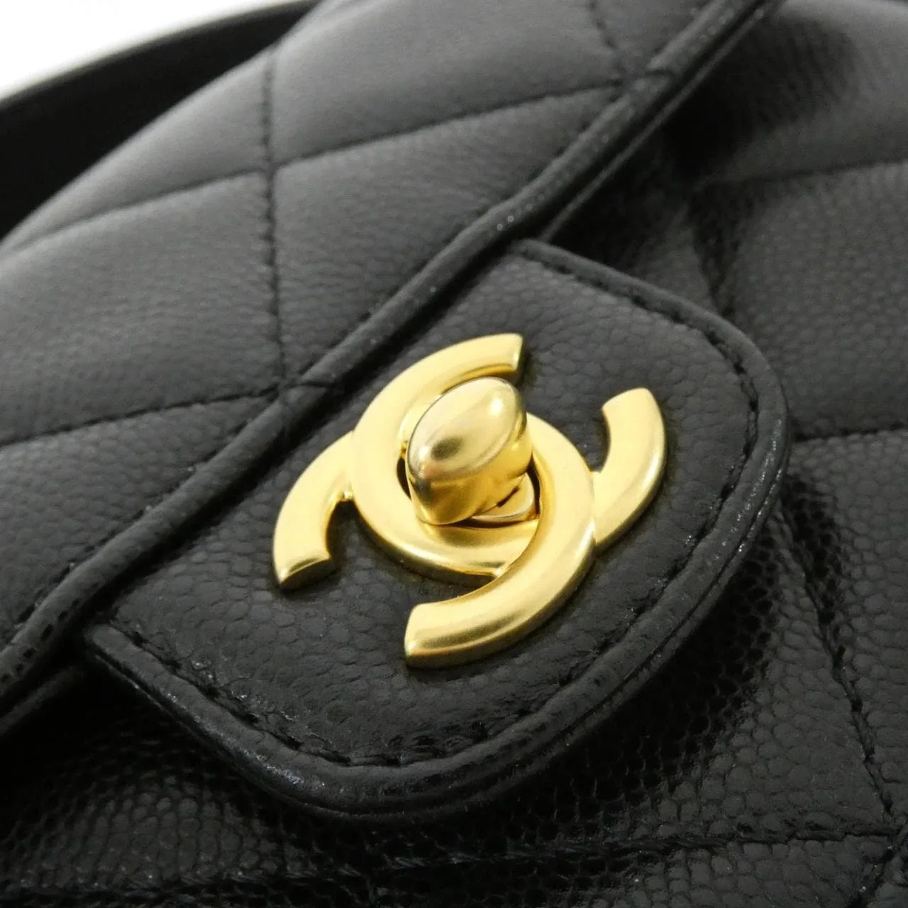 CHANEL AS5164 Handbag Grained Calfskin Black Grained Calfskin Rank A - Thumbnail 4