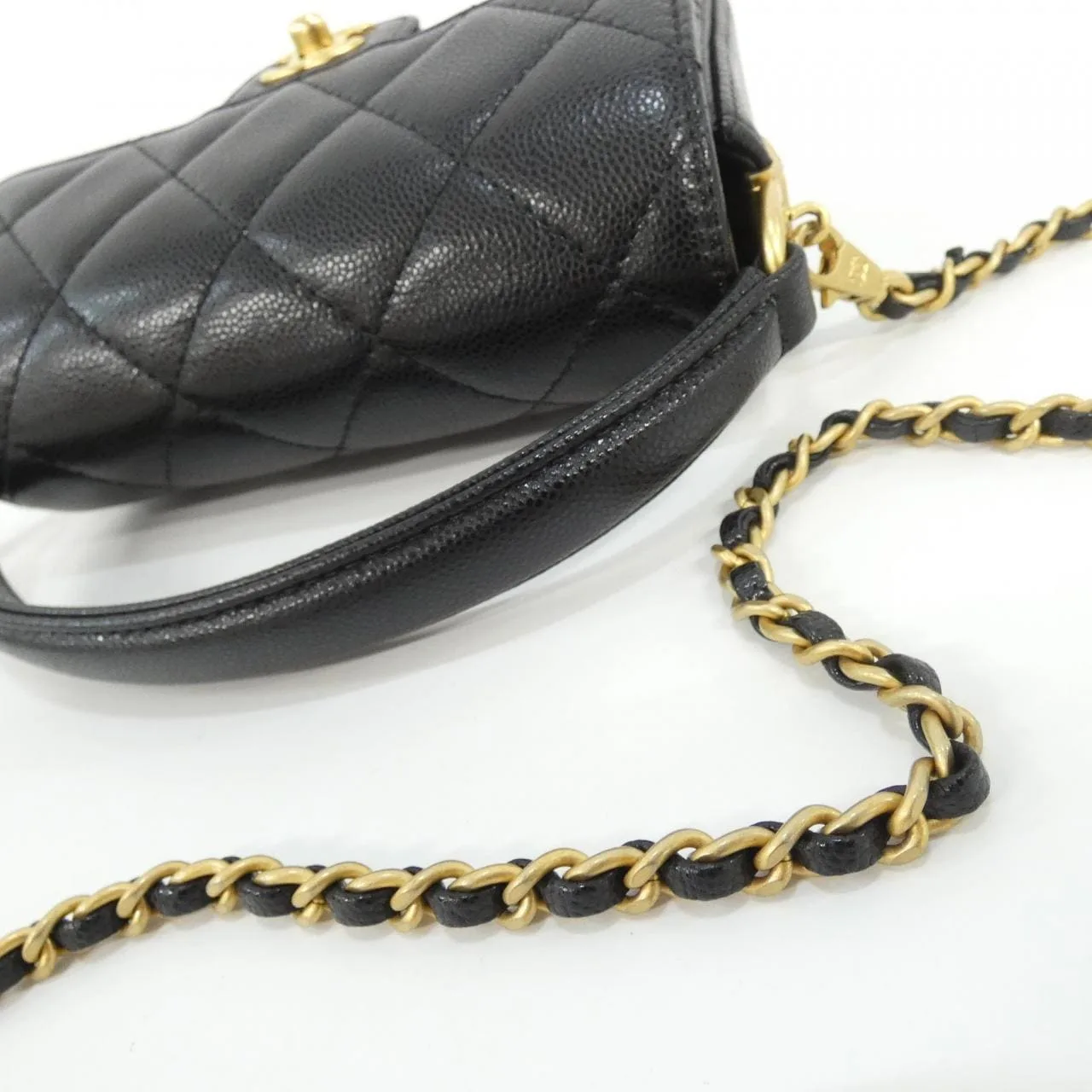 CHANEL AS5164 Handbag Grained Calfskin Black Grained Calfskin Rank A - Thumbnail 5