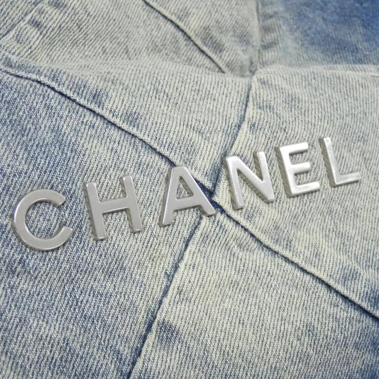 CHANEL Chanel 22 AS3261 肩背包 牛仔布 藍色 牛仔布 中古品A - 縮圖 4
