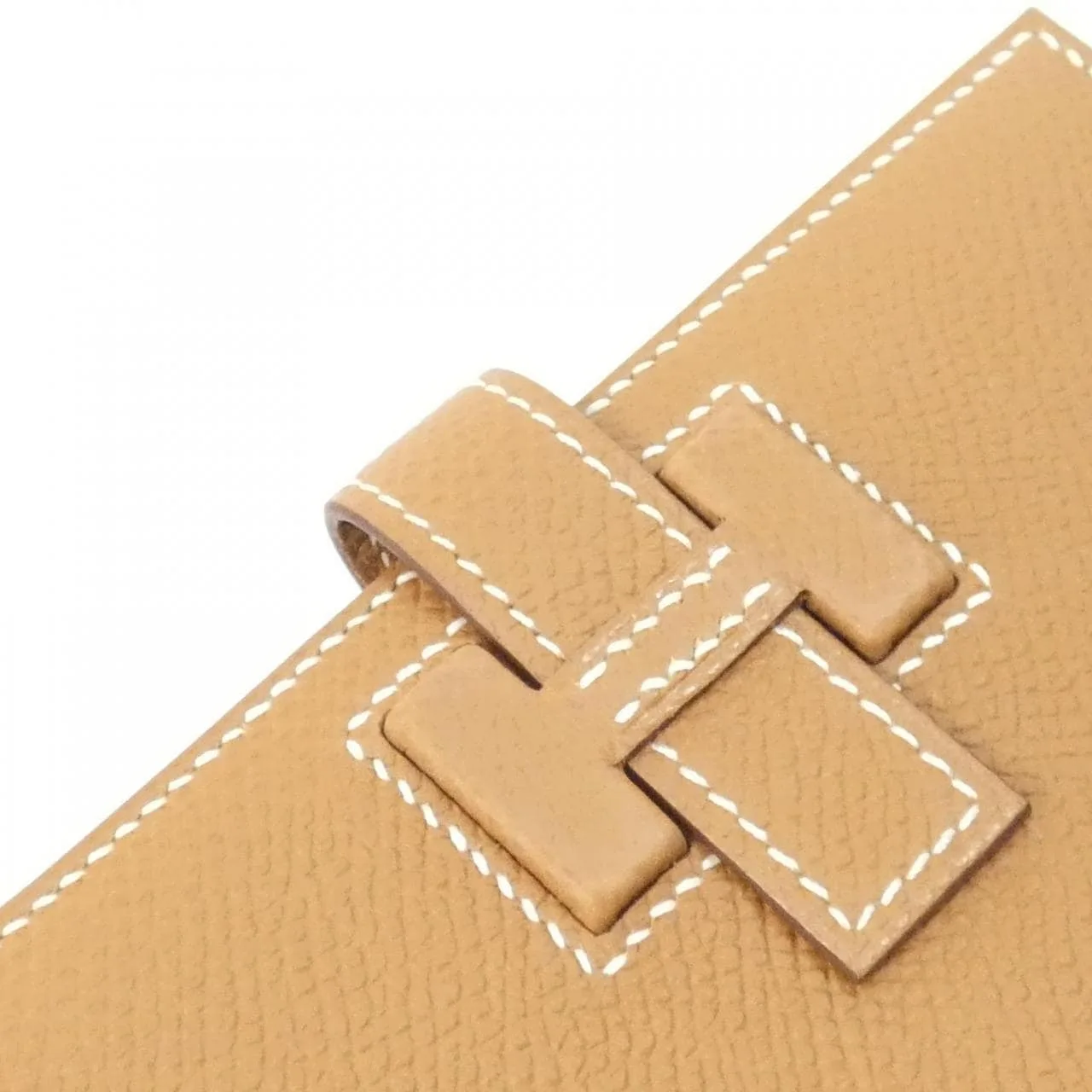 HERMES 085779CK Wallet Epsom Gold Epsom Leather Rank A - Thumbnail 5