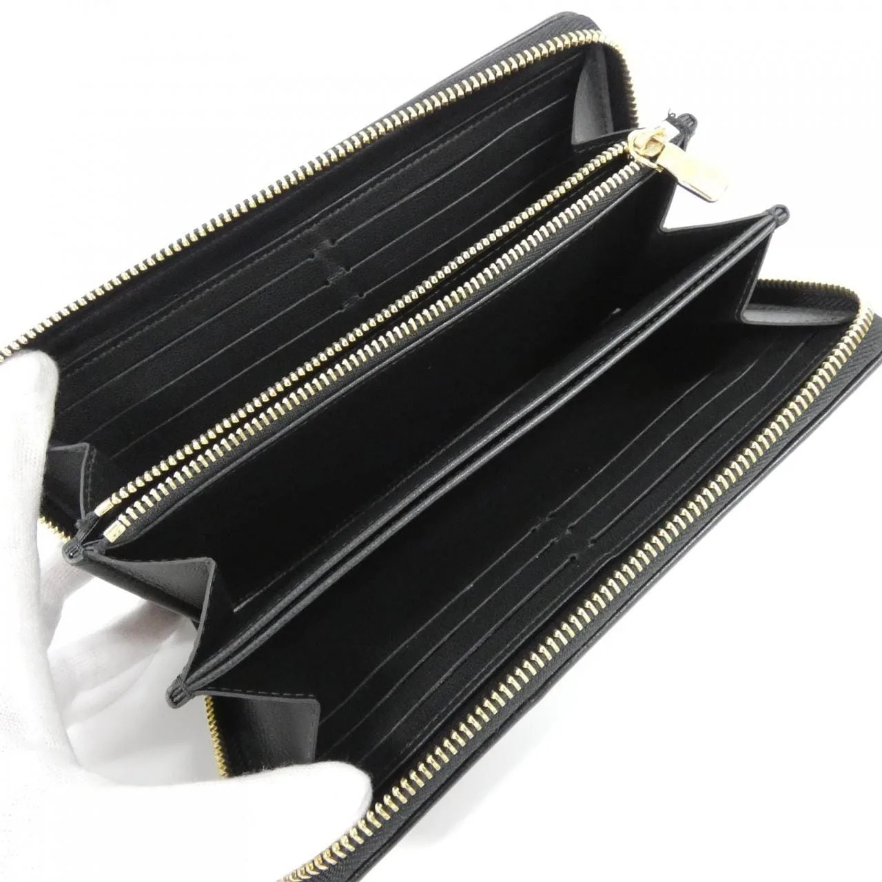 LOUIS VUITTON M81510 Wallet Lambskin Black Lambskin Rank A - Thumbnail 6