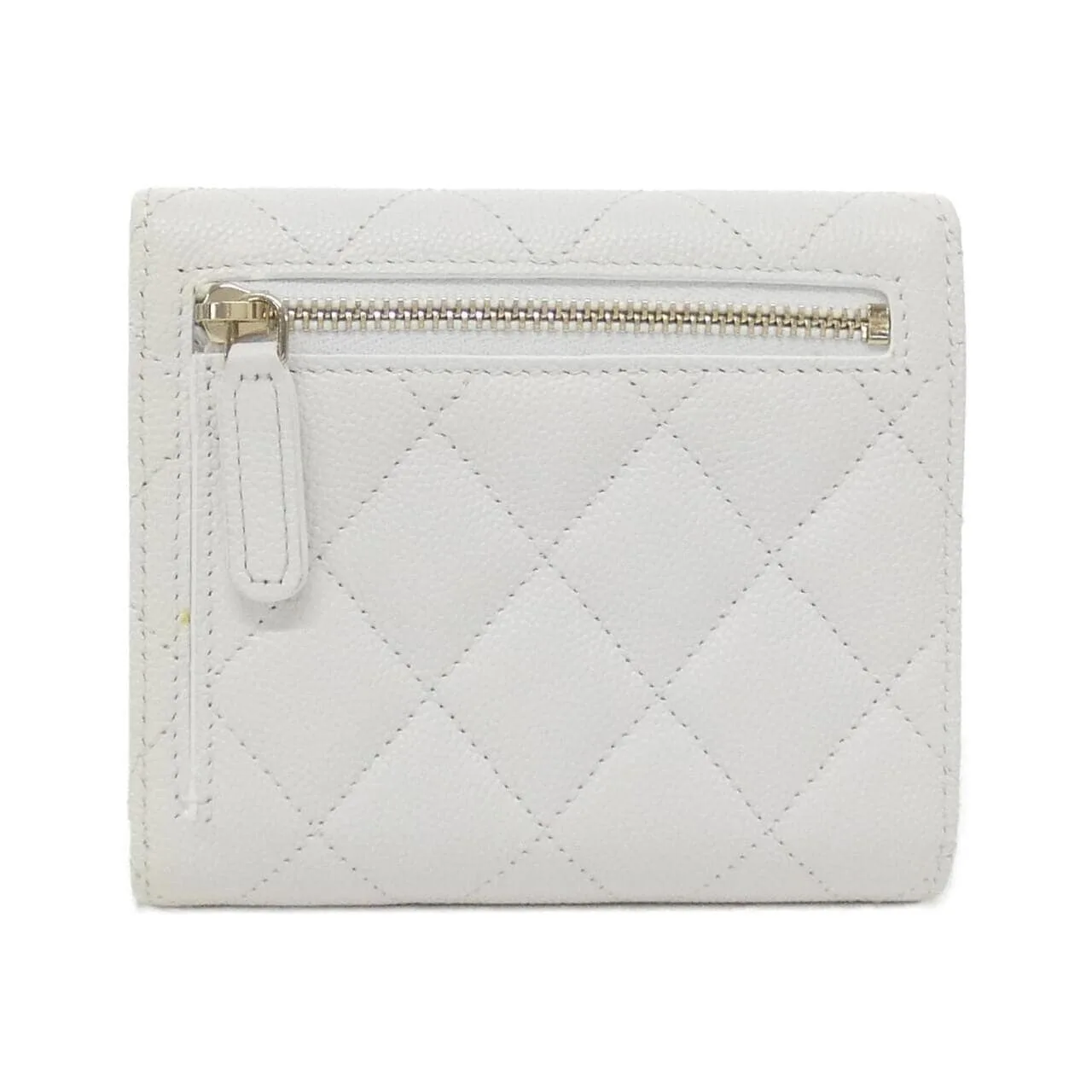 CHANEL Timeless Classic AP0231 Wallet Grained Calfskin White Grained Calfskin Rank A - Thumbnail 2