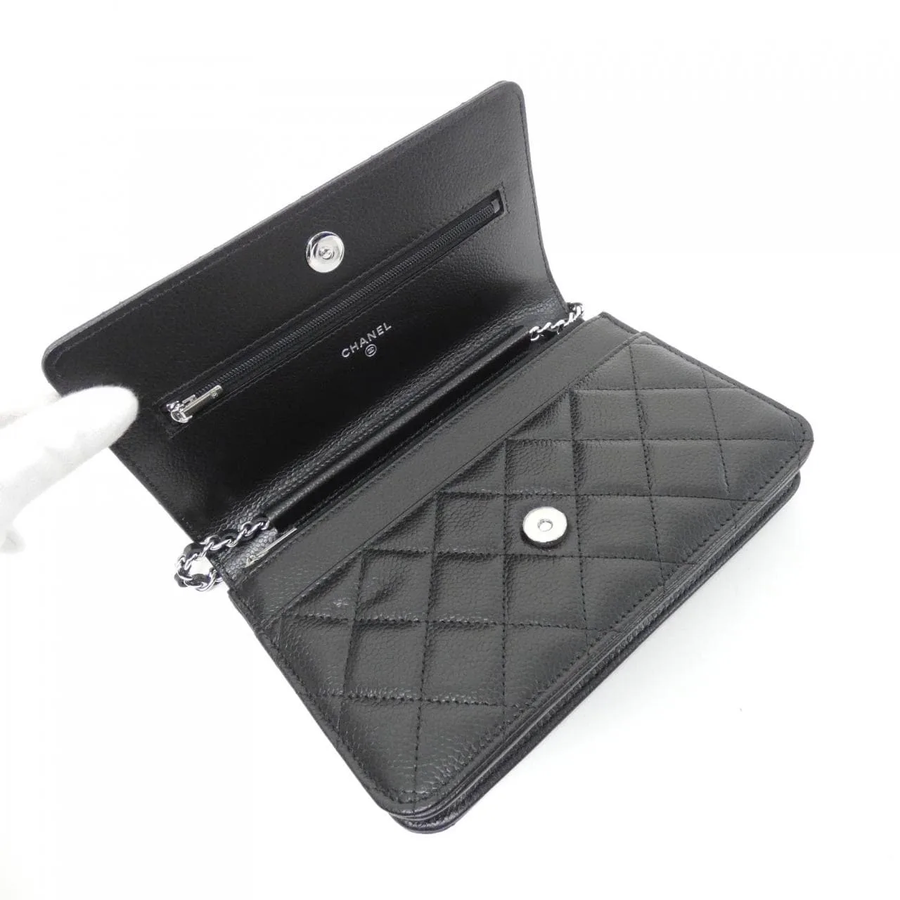 CHANEL Timeless Classic AP0250 Wallet Grained Calfskin Black Grained Calfskin Rank A - Thumbnail 6