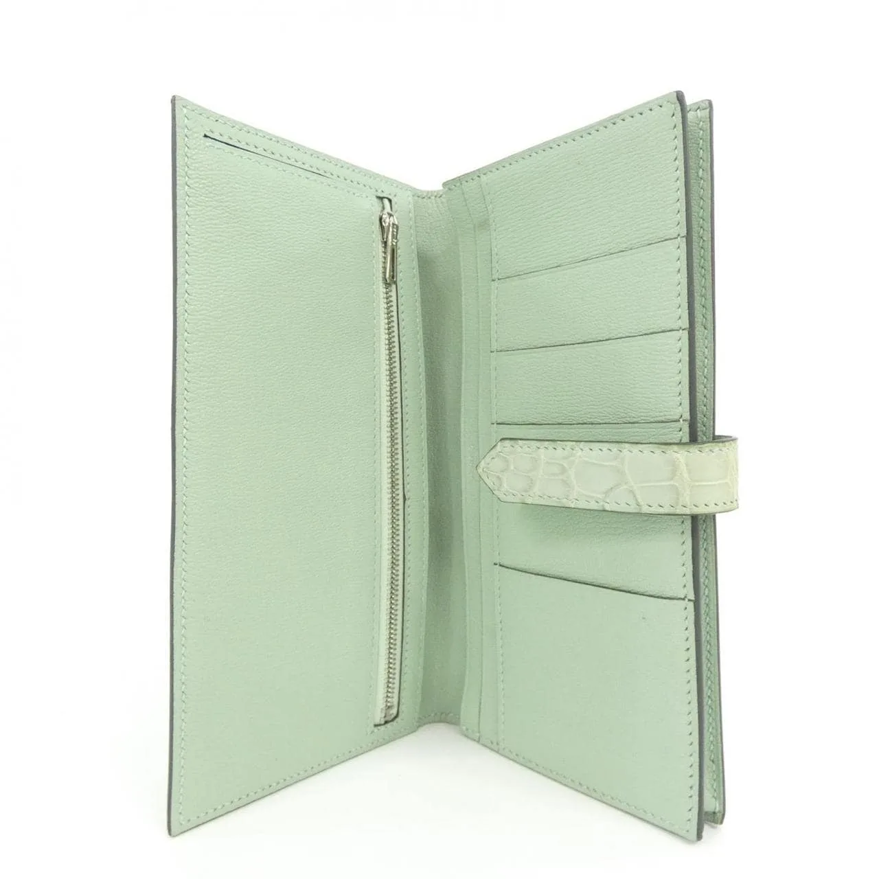 HERMES 048601CK Wallet Black Rank B - Thumbnail 7