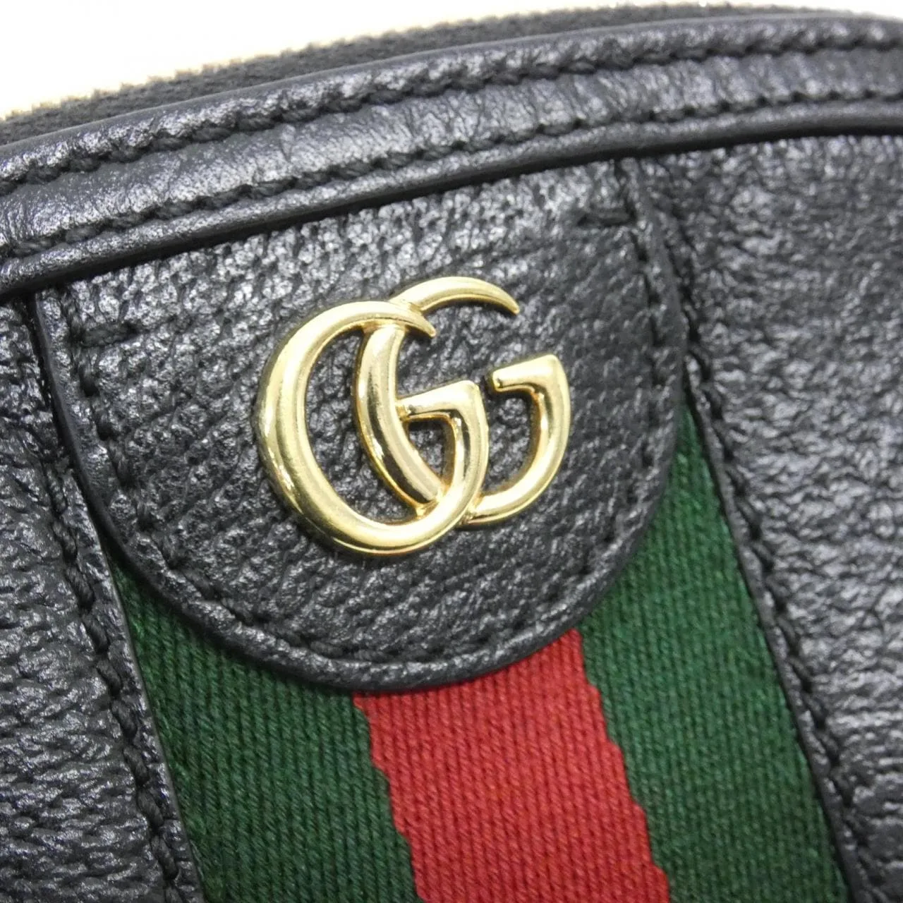 GUCCI 719881 DJ2DG 手提包 皮革 黑色 皮革 中古品A - 縮圖 4