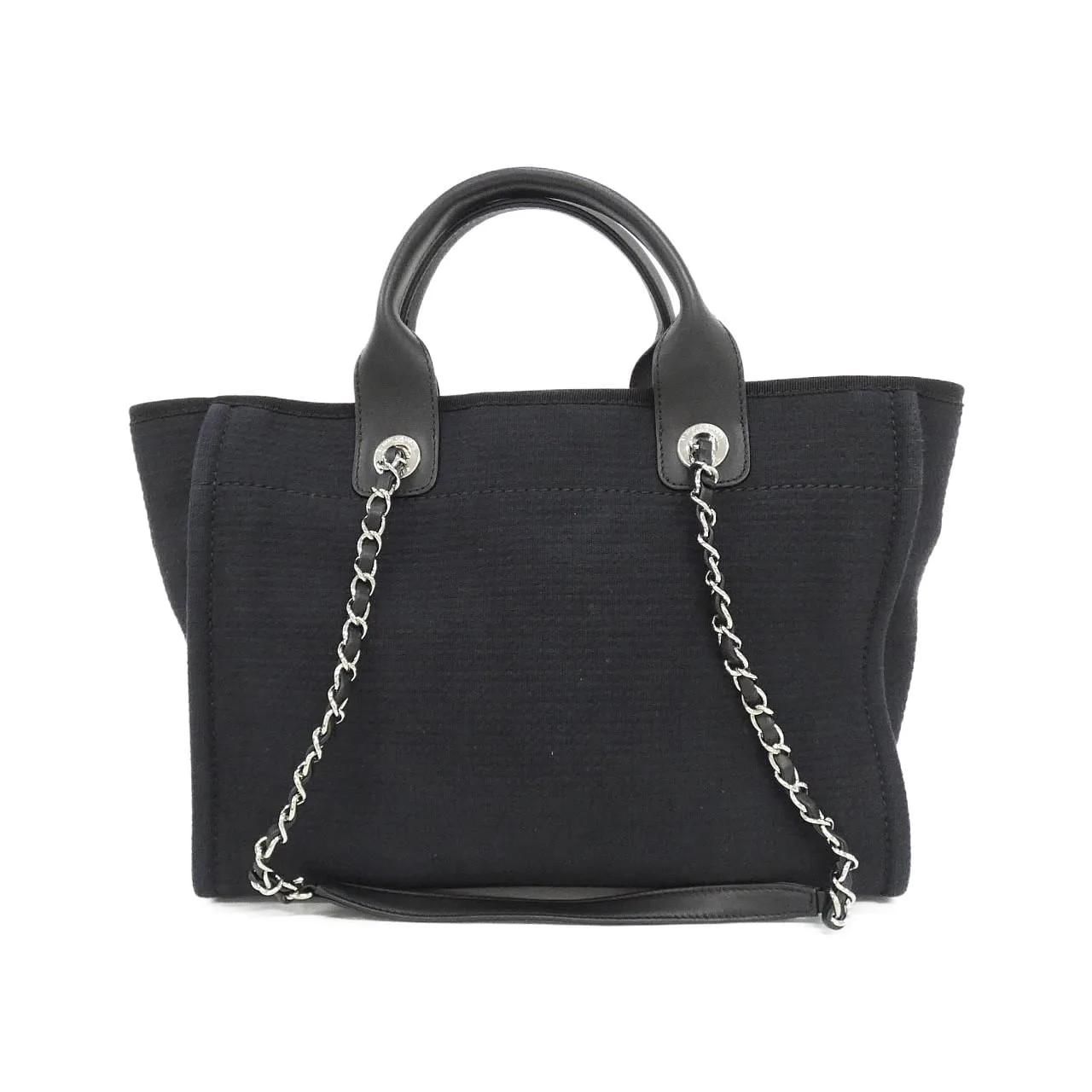 CHANEL Deauville AS3257 Handbag Black Rank A - Thumbnail 2