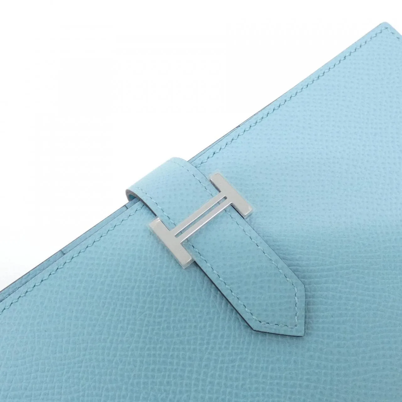 HERMES 039785CK Wallet Epsom Blue Epsom Leather Rank A - Thumbnail 3
