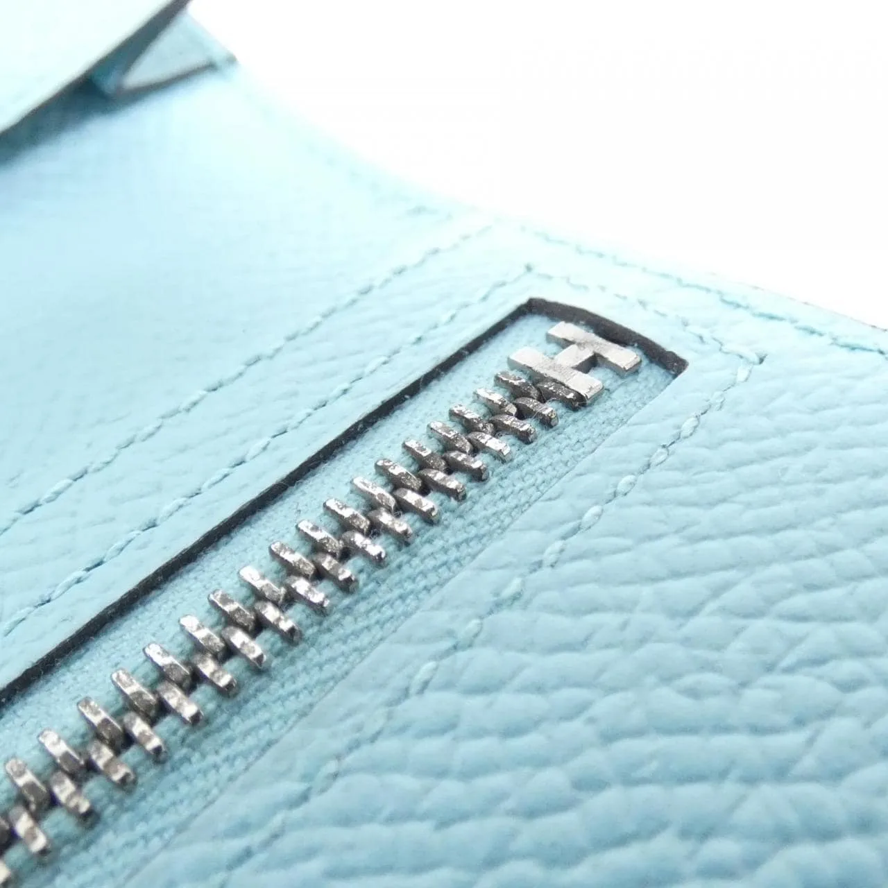 HERMES 039785CK Wallet Epsom Blue Epsom Leather Rank A - Thumbnail 5