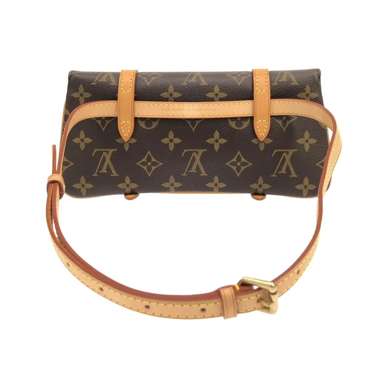 LOUIS VUITTON Pochette M51159 Belt Monogram Black Monogram Rank A - Thumbnail 2