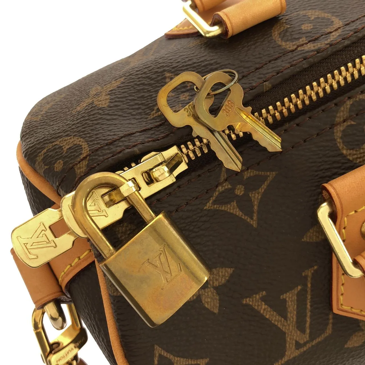 LOUIS VUITTON Speedy M41113 Boston Monogram Black Monogram Rank A - Thumbnail 4