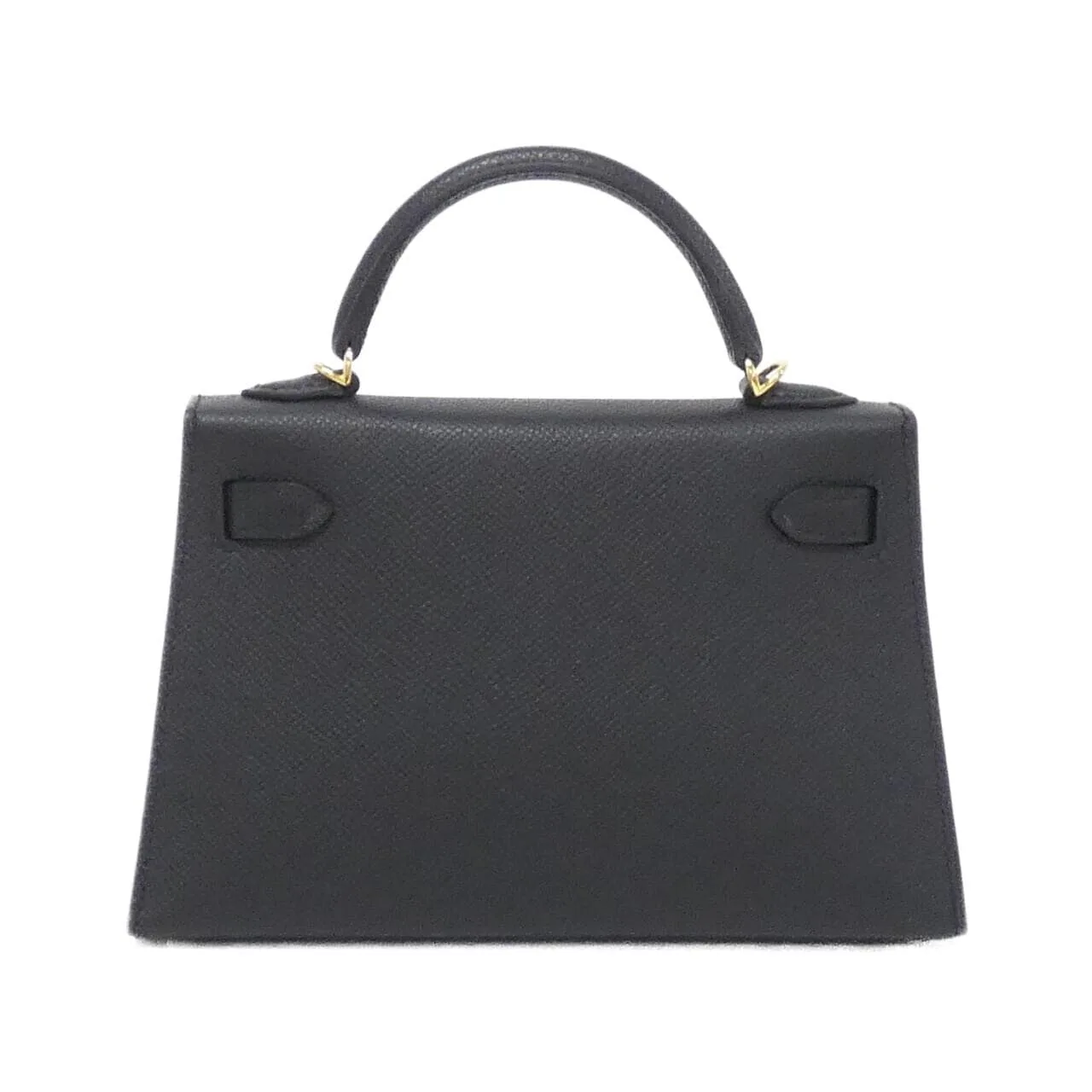 HERMES Kelly 071302CC Handbag Epsom Black Epsom Leather Rank A - Thumbnail 2