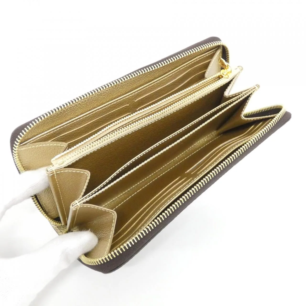 LOUIS VUITTON M27030 Wallet Monogram Gold Monogram Rank A - Thumbnail 3