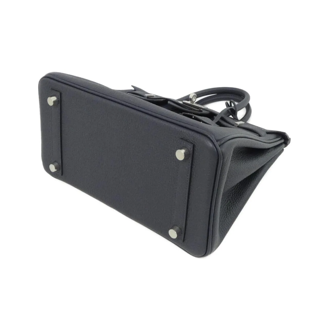 HERMES Birkin 041344CK Handbag Togo Blue Togo Leather Unused - Thumbnail 3