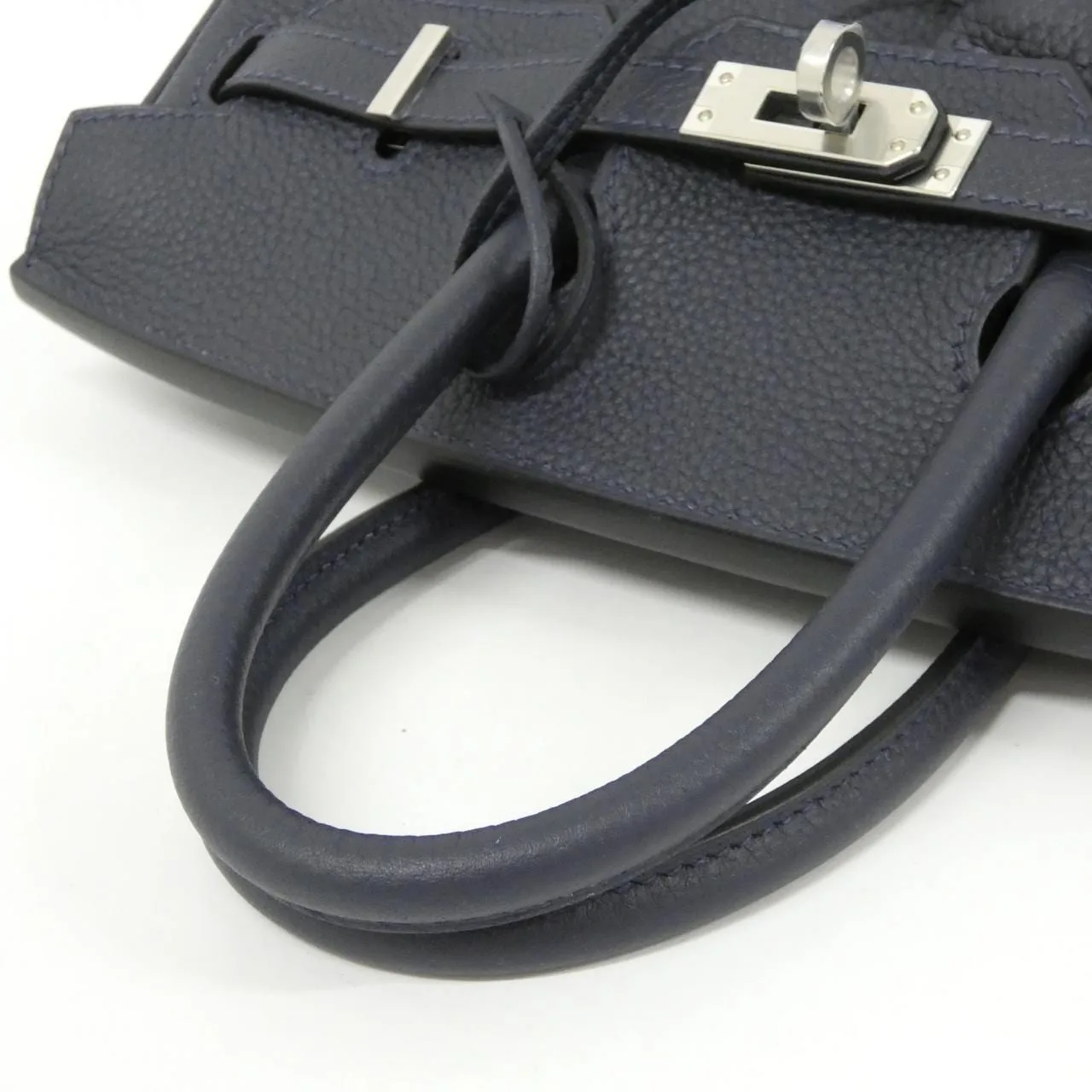 HERMES Birkin 041344CK Handbag Togo Blue Togo Leather Unused - Thumbnail 5