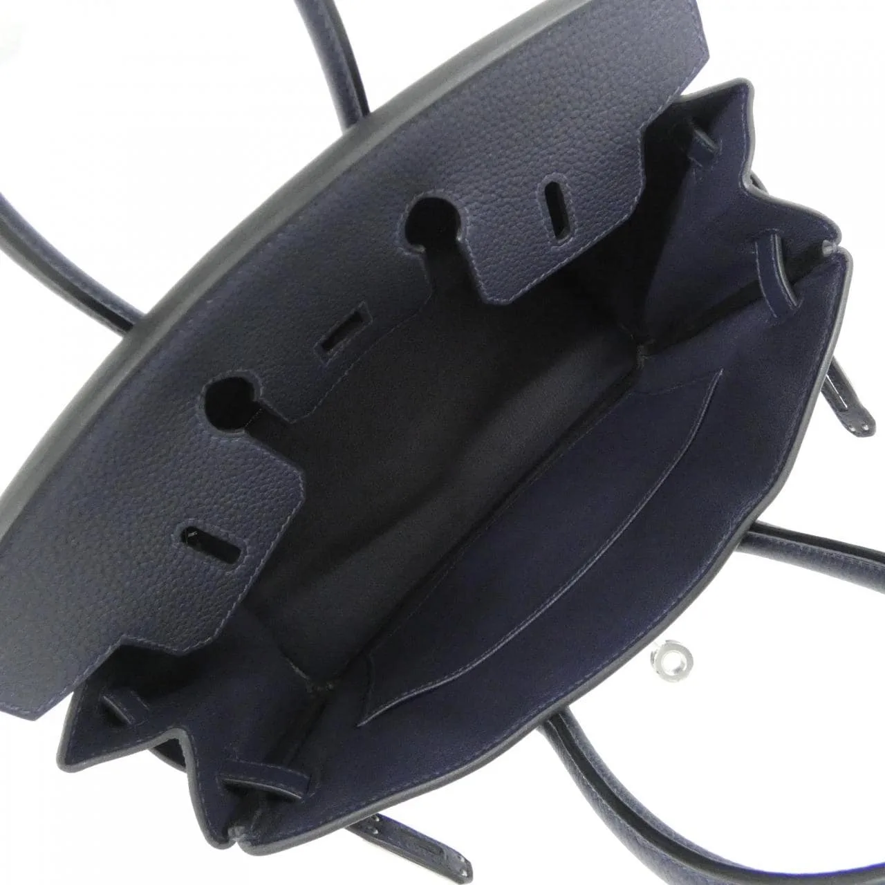 HERMES Birkin 041344CK Handbag Togo Blue Togo Leather Unused - Thumbnail 6