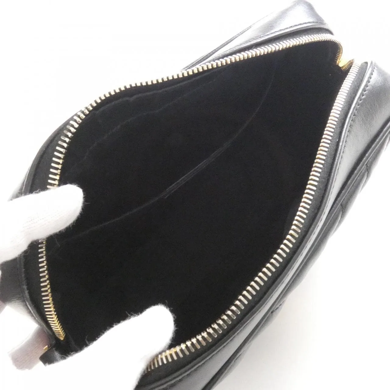 SAINT LAURENT 612544 DV707 Shoulder 黑色 中古品A - 縮圖 7