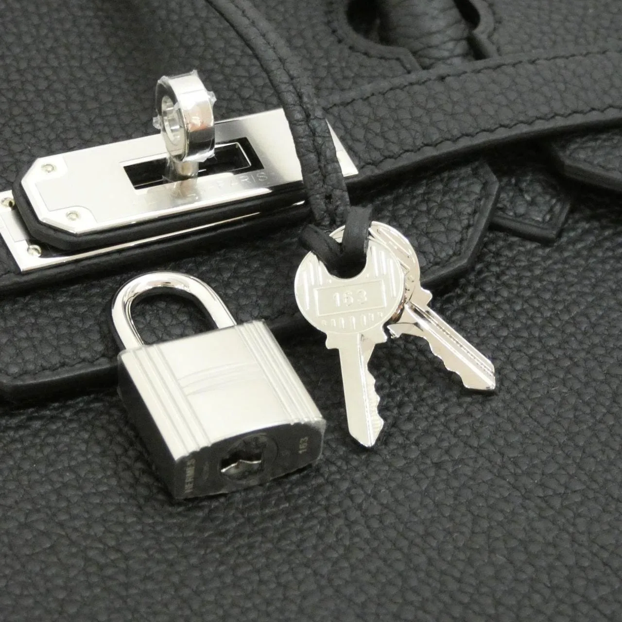 HERMES Birkin 030520CK Handbag Togo Black Togo Leather Unused - Thumbnail 4