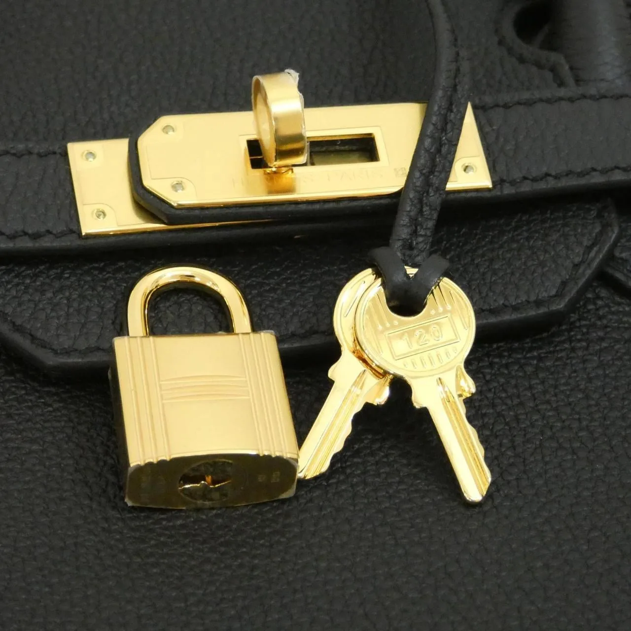 HERMES Birkin 027633CC Handbag Togo 黑色 Togo 牛皮 中古品A - 縮圖 4