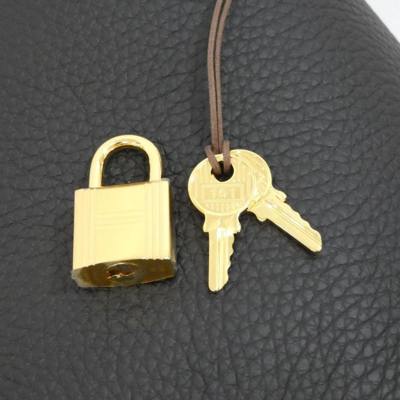 HERMES Picotin 056289CC Handbag Clemence Clemence 皮 未使用品 - 縮圖 3