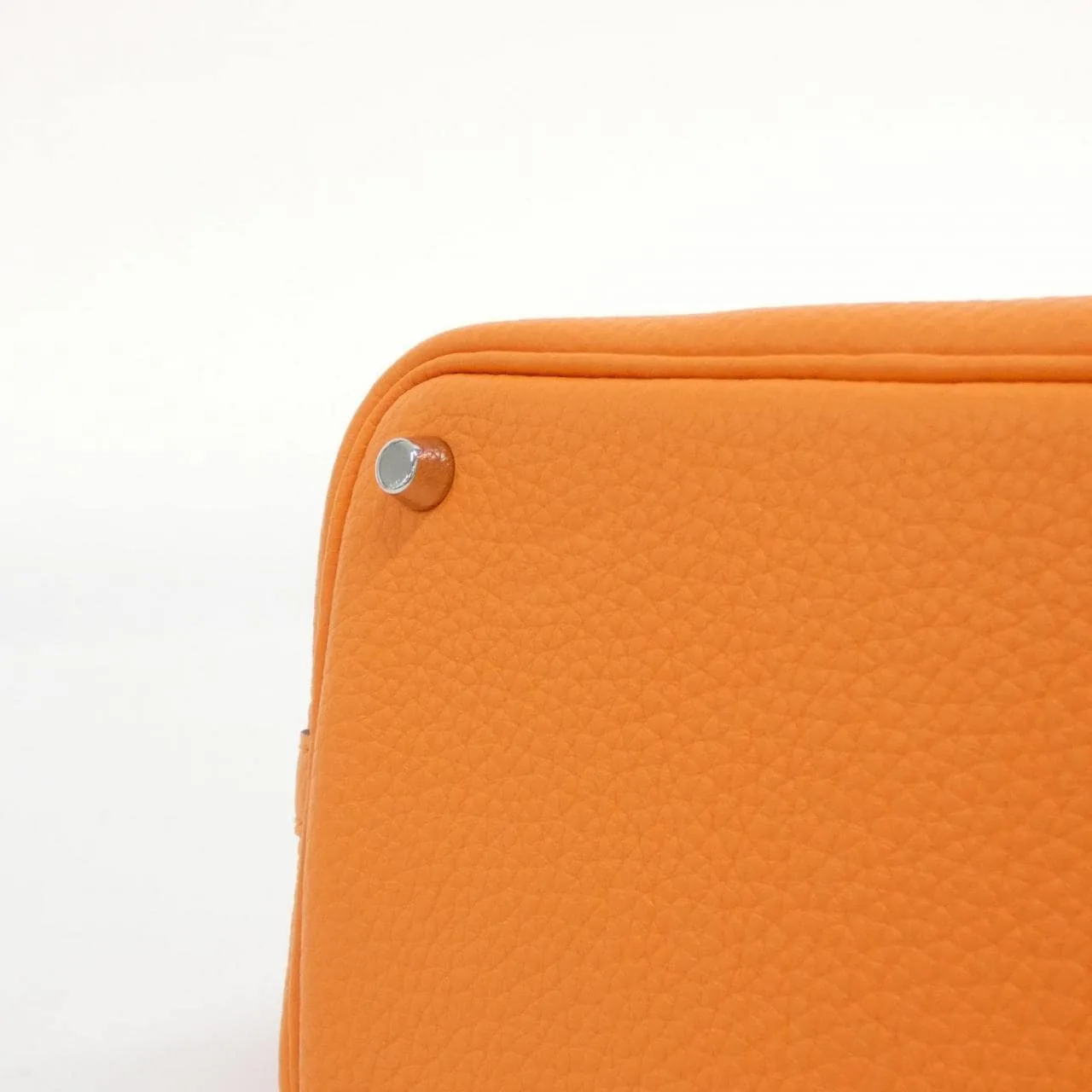 HERMES Picotin 056289CK Handbag Clemence 橙色 Clemence 皮 中古品A - 縮圖 3