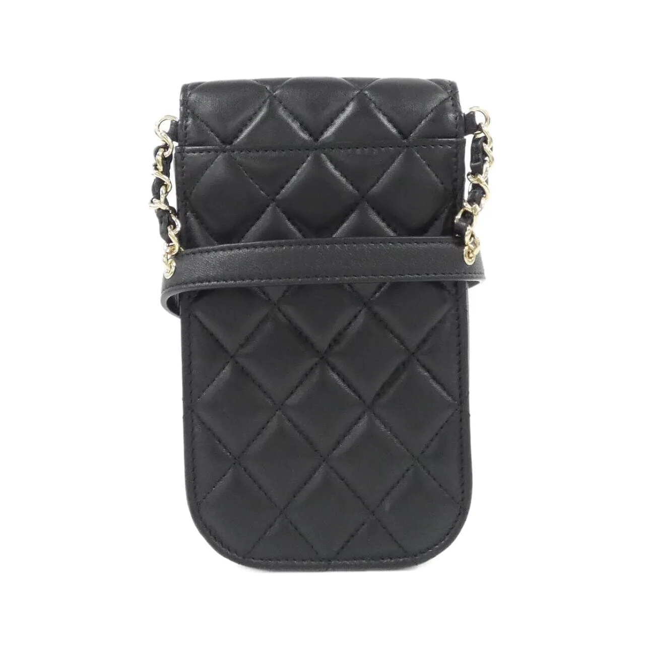 CHANEL Wallet Lambskin Black Lambskin Rank A - Thumbnail 2