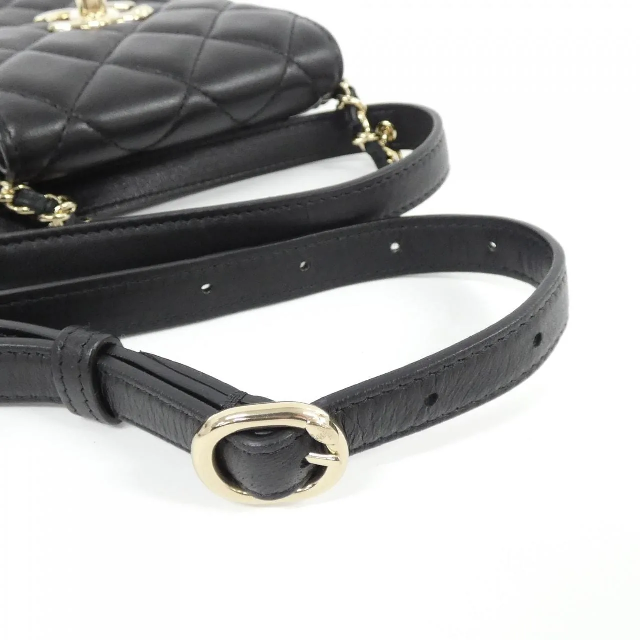CHANEL Wallet Lambskin Black Lambskin Rank A - Thumbnail 4