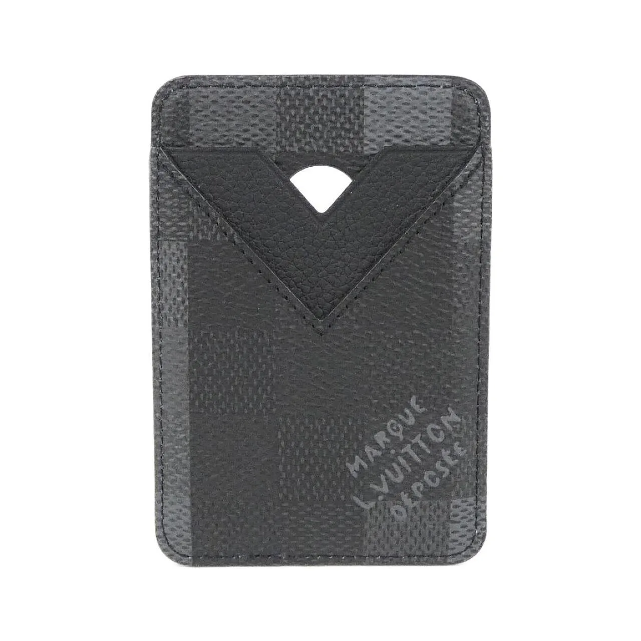 LOUIS VUITTON M15097 Card Case Canvas Black
