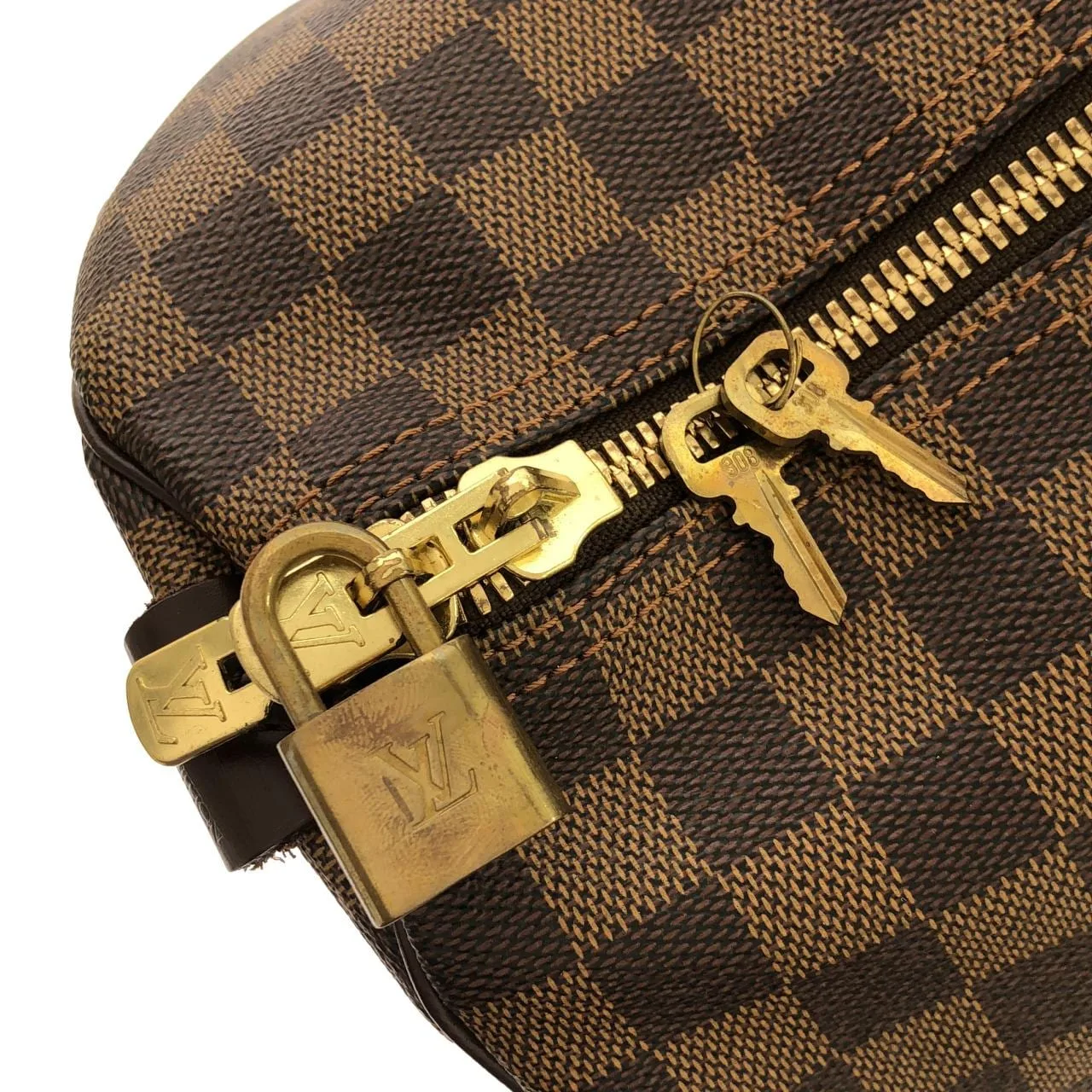 LOUIS VUITTON Keepall N41427 Boston Damier Black Damier Rank A - Thumbnail 3
