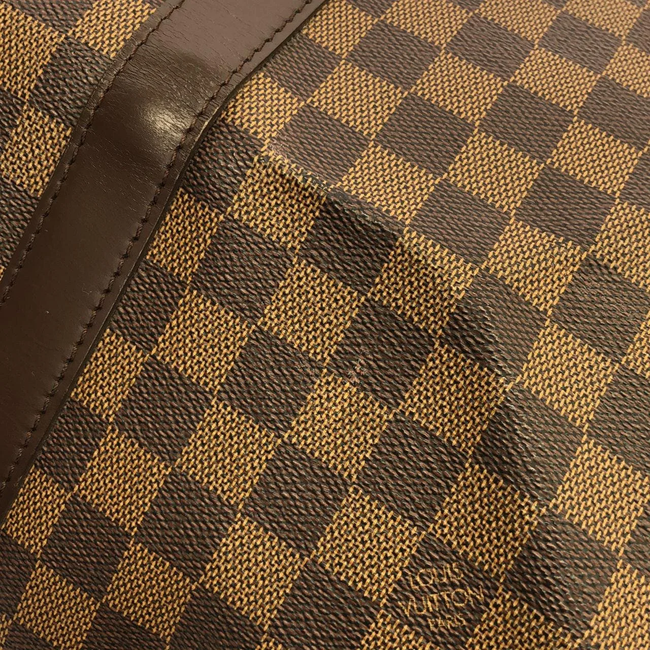 LOUIS VUITTON Keepall N41427 Boston Damier Black Damier Rank A - Thumbnail 4