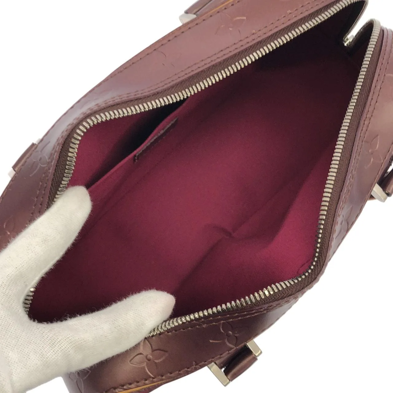 LOUIS VUITTON M55176 手提包 Monogram 黑色 Monogram 中古品A - 縮圖 9