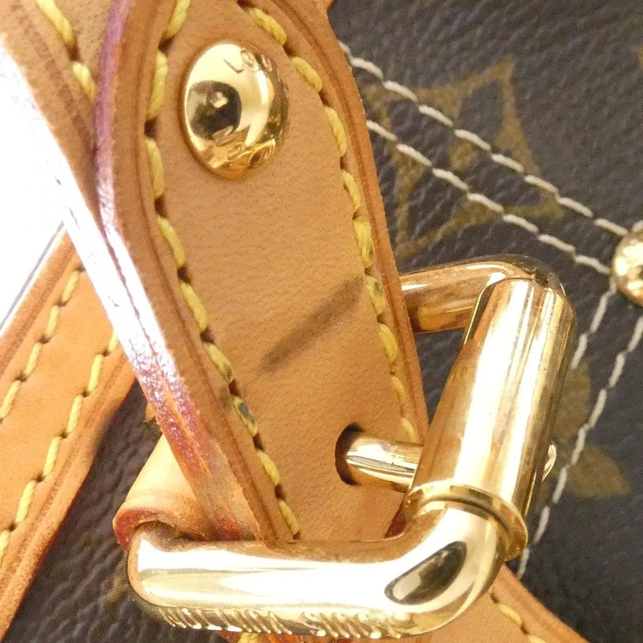LOUIS VUITTON M40140 Handbag Monogram Black Monogram Rank B - Thumbnail 6